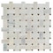 Msi Angora Basket Weave SAMPLE Polished Marble Mesh-Mounted Mosaic Tile ZOR-MD-0157-SAM - alternate 1